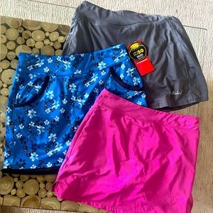 3 women’s athletic skirts